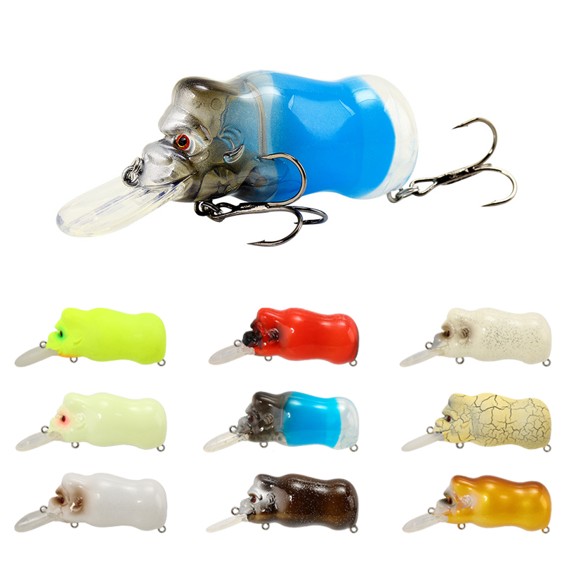 Fishing Lure Crankbait - 64mm 16G Floating Orangutan Lure Surface