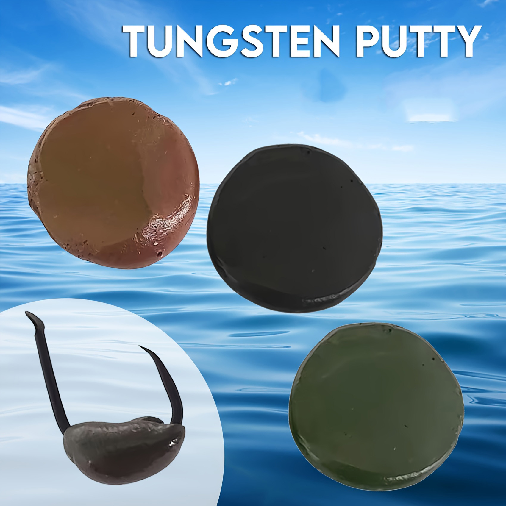 Fishing Lure Accessories - Tungsten Putty 0.5oz(15g) Tika Sports 1pc/3pcs