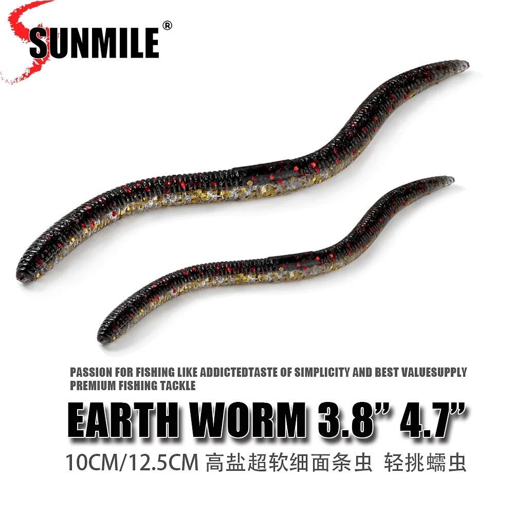 Fishing Lure Soft Plastic - SUNMILE Soft Fishing Lure10cm12.5cm Senko Worm