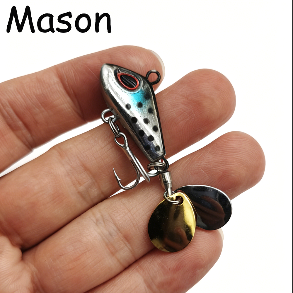 Fishing Lure Spinnerbait - 1PC Double Rotating Metal VIB Vibration