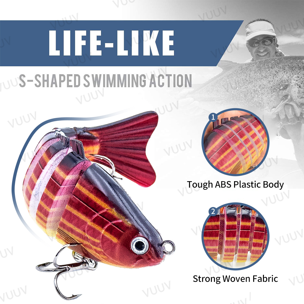 10 pcs Multi-Joint Swimbait Fi - đánh giá và giá Fishing Lure Popper