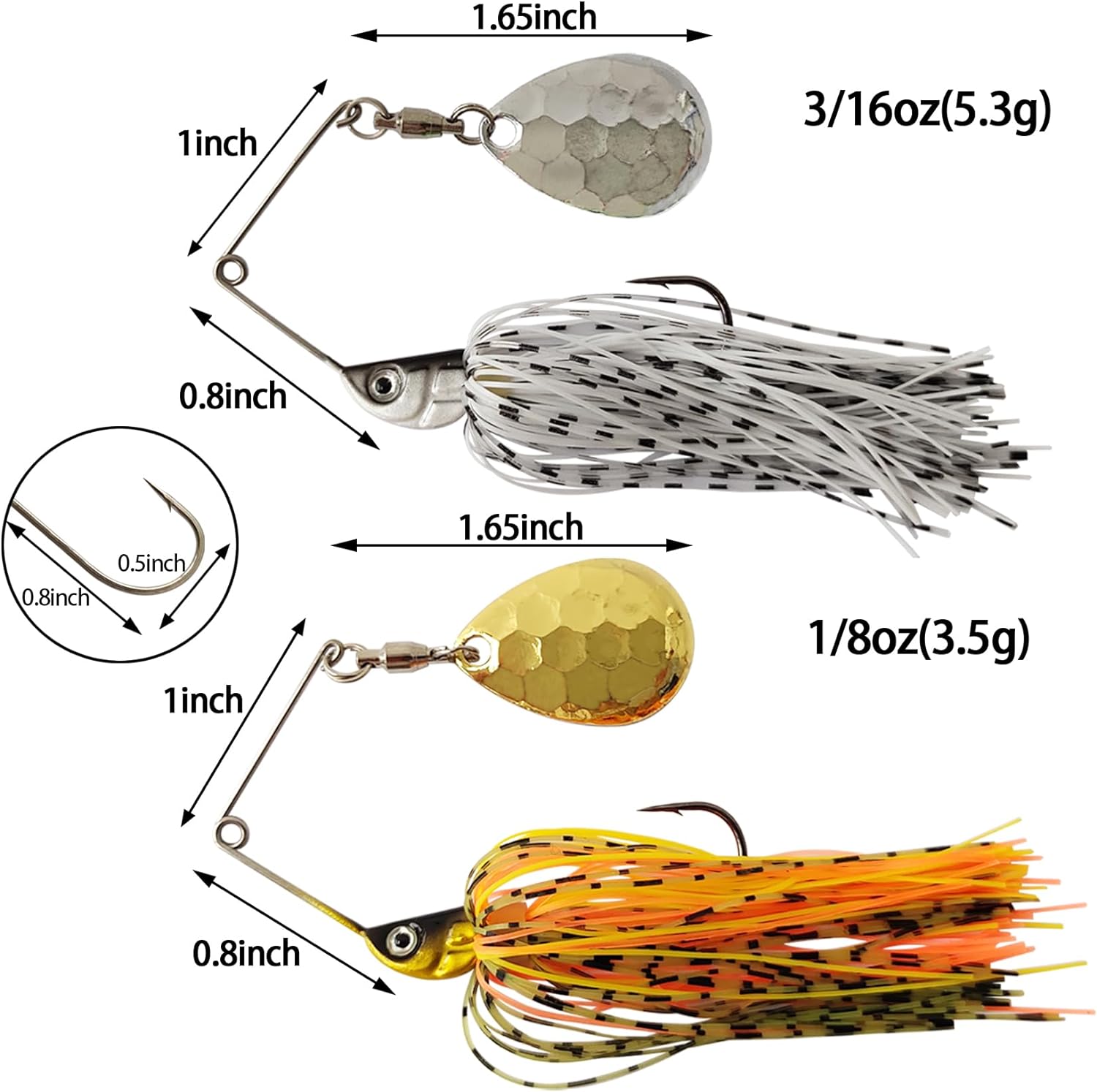 Eupheng Spinner Bait Spoon Wir - đánh giá và giá Fishing Lure Spoon