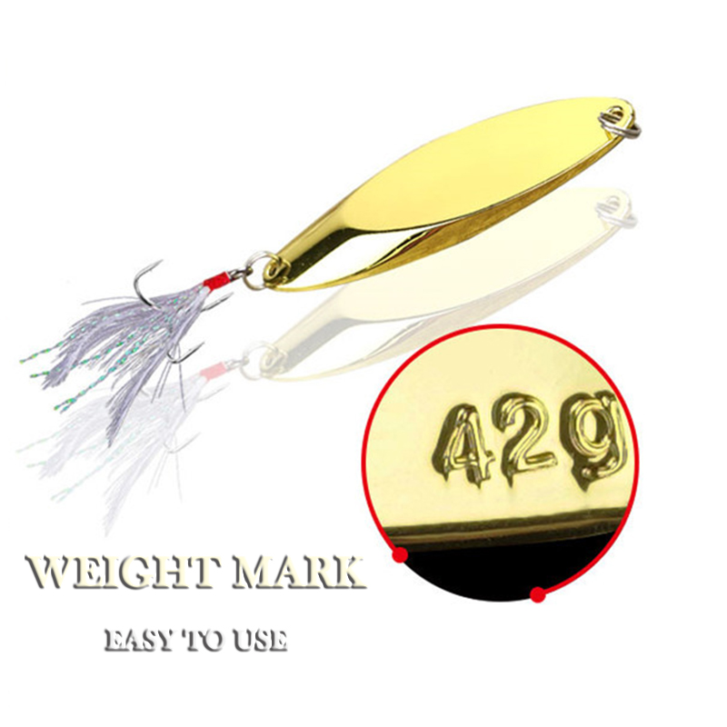 X-Vây 2.5-42G Kim Loại Spoon L - đánh giá và giá Fishing Lure Spoon