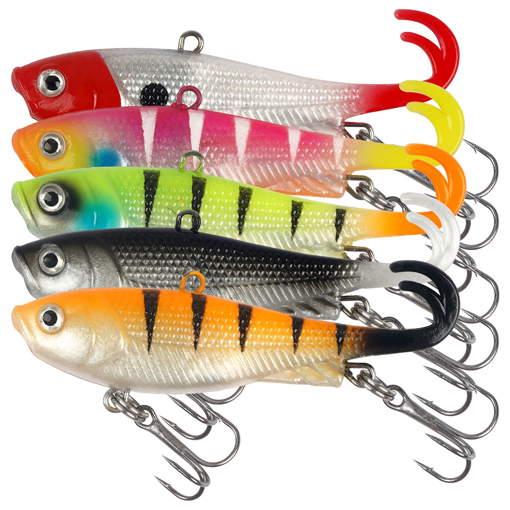 5Pcs Pre-Rigged Jig Head Wobbl - đánh giá và giá Fishing Lure Swimbait
