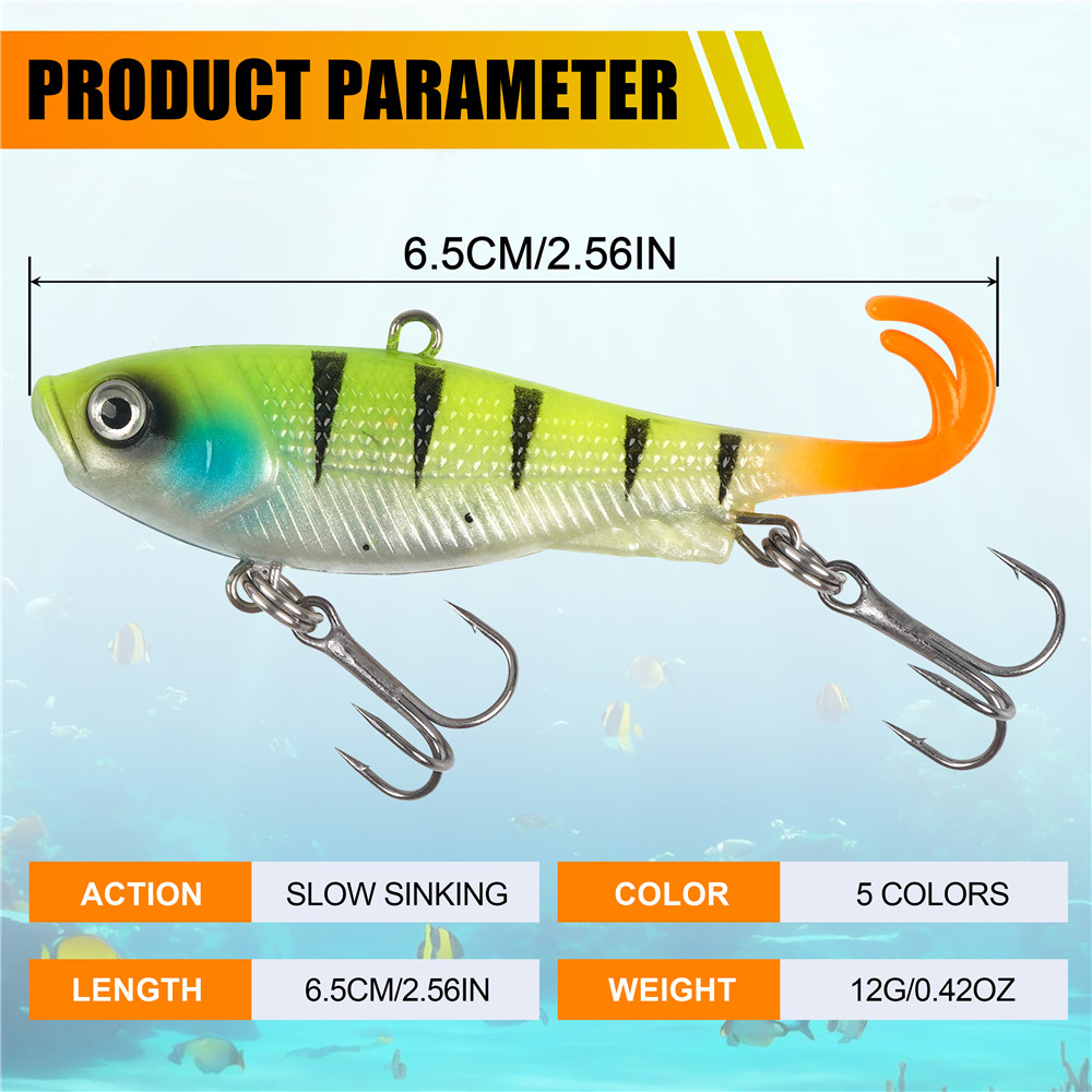 5Pcs Pre-Rigged Jig Head Wobbl - đánh giá và giá Fishing Lure Swimbait