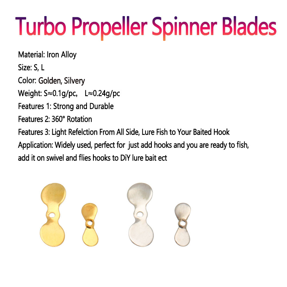 Bimoo 20pcs S L Turbo Propelle - đánh giá và giá Fishing Lure Blade Bait