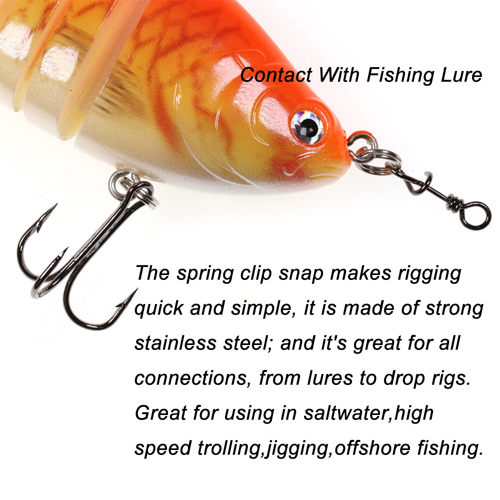 Bimoo 50pcs Stainless Steel Qu - đánh giá và giá Fishing Lure Accessories