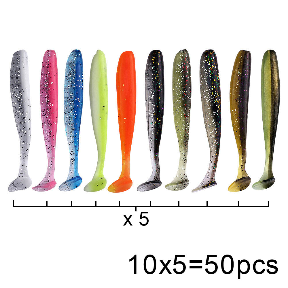 QXO 50 Pcs/Lot Swimbait Soft L - đánh giá và giá Fishing Lure Soft Plastic