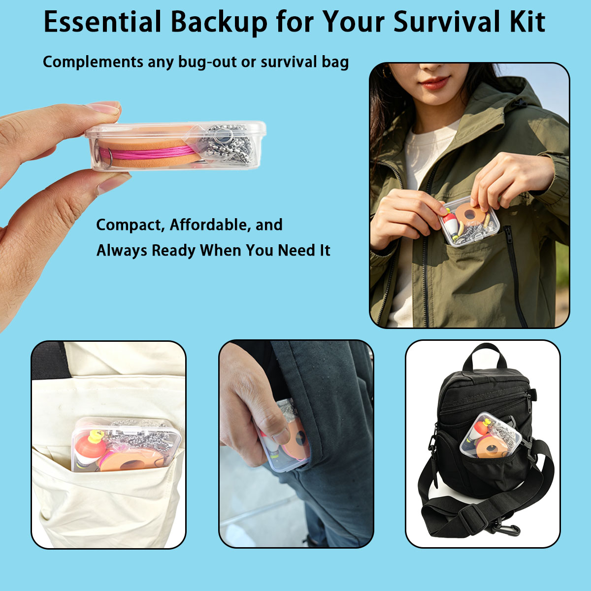 Portable Emergency Fishing Gea - đánh giá và giá Fishing Lure Making Kit