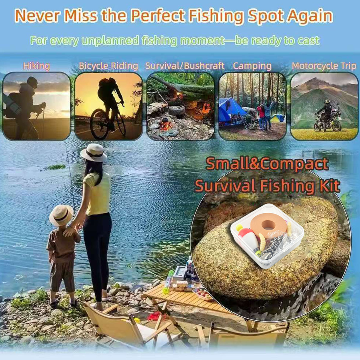 Portable Emergency Fishing Gea - đánh giá và giá Fishing Lure Making Kit