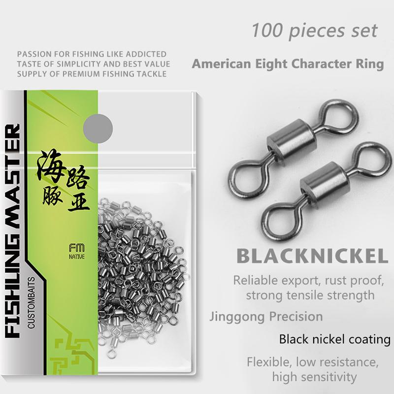 ★▲100Pcs Fishing Swivels Stain - đánh giá và giá Fishing Lure Making Kit