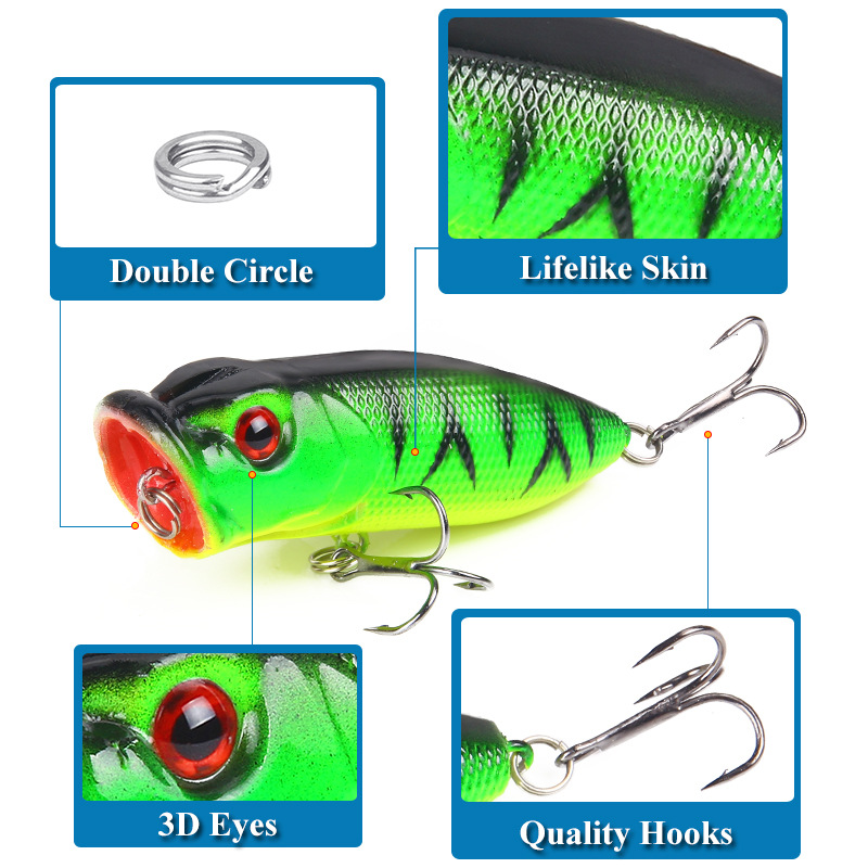 6pcs 6colors（opp bag）/5pcs 5co - đánh giá và giá Fishing Lure Popper