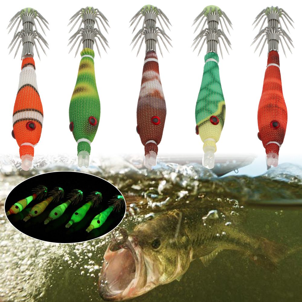 5pcs 60mm 3.3g Mini Squid Tata - đánh giá và giá Fishing Lure Making Kit