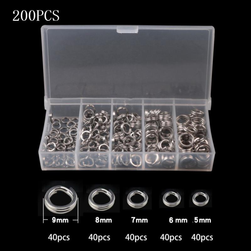 200PCS 5 Sizes High Tensile St - đánh giá và giá Fishing Lure Accessories